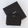 Saint Laurent Black Zip Around Wallet
