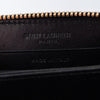 Saint Laurent Black Zip Around Wallet
