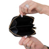 Saint Laurent Black Zip Around Wallet