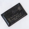Yves Saint Laurent Black Patent Leather Y Mail Card Holder