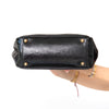 Yves Saint Laurent Rive Gauche Small Black Patent Leather Y Mail Tote Bag
