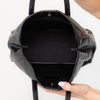 Yves Saint Laurent Rive Gauche Small Black Patent Leather Y Mail Tote Bag