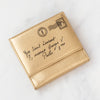 Yves Saint Laurent Metallic Gold Y Mail Wallet