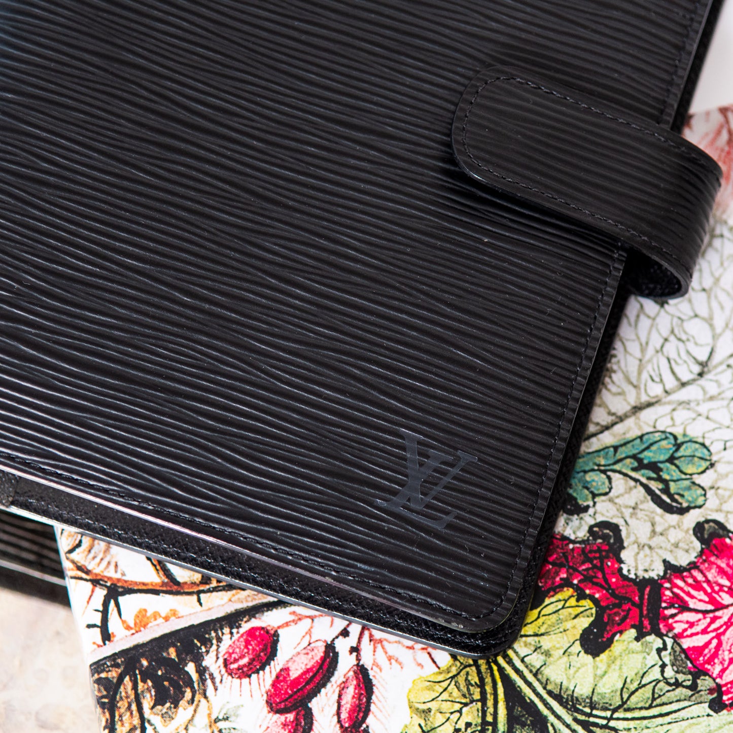 Louis Vuitton Medium Black Epi Leather Agenda
