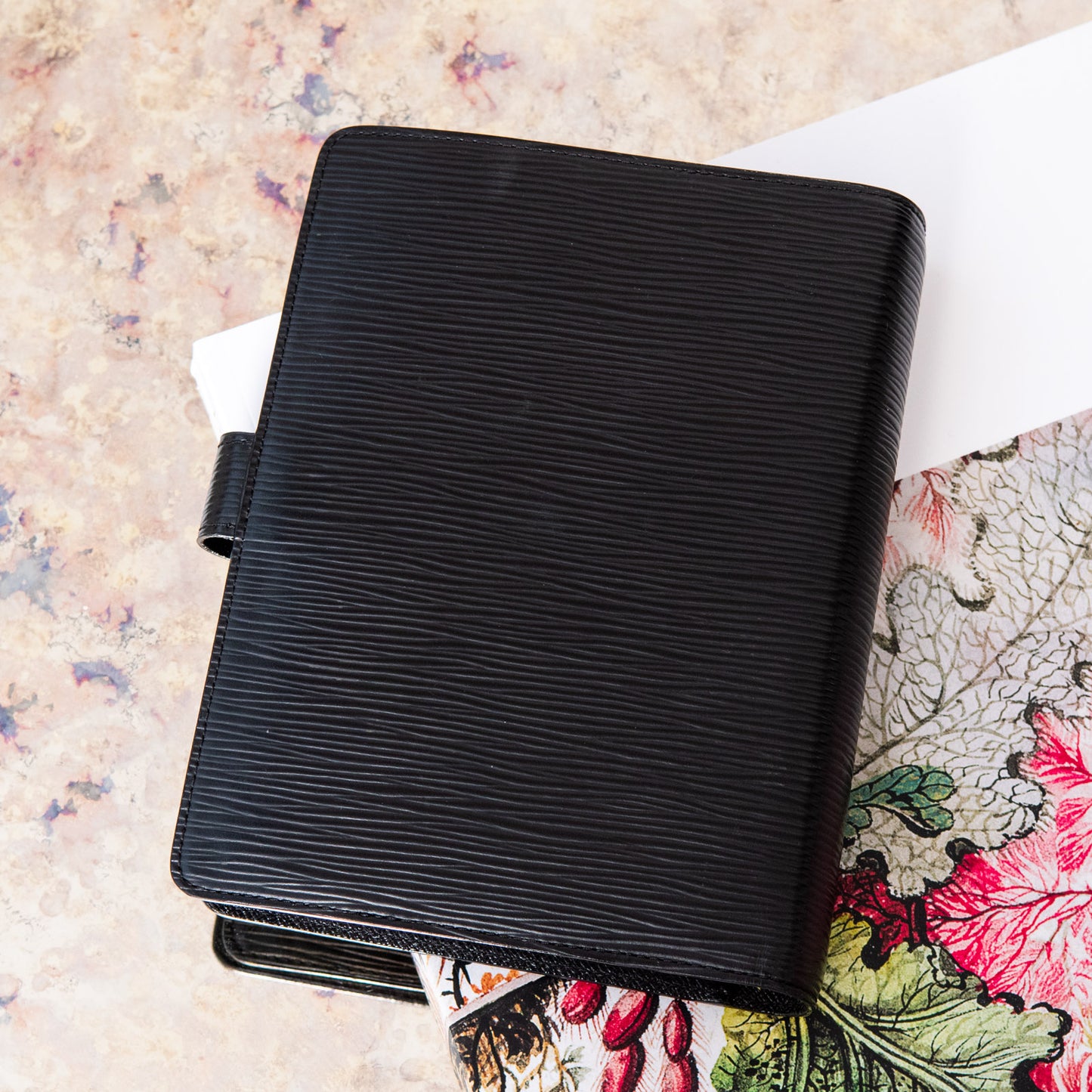 Louis Vuitton Medium Black Epi Leather Agenda