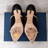 Malone Souliers Black Satin Heels 100 Size 39.5 - EVEYSPRELOVED