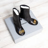 Balenciaga Black BB Leather Boots Size 37 - EVEYSPRELOVED