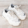 Balenciaga White Triple S Low Top Trainers - EVEYSPRELOVED