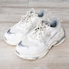 Balenciaga White Triple S Low Top Trainers - EVEYSPRELOVED