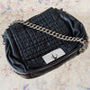 Celine Vintage Black Leather Shoulder Bag Celine