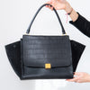 Celine Black Leather Trapeze Bag Celine