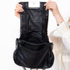 Celine Vintage Black Leather Shoulder Bag Celine