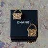 EVEYSPRELOVED Chanel Matelasse Bag Motif Clip On Earrings