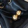 Chanel Vintage CC Black Mini Bucket Bag