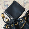 Chanel Vintage CC Black Mini Bucket Bag