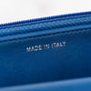 Chanel Blue Lambskin Leather Wallet On Chain Bag