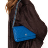 Chanel Blue Lambskin Leather Wallet On Chain Bag