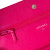 Chanel Pink Caviar Leather Wallet On Chain Bag