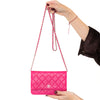 Chanel Pink Caviar Leather Wallet On Chain Bag