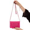 Chanel Pink Caviar Leather Wallet On Chain Bag