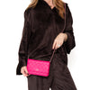 Chanel Pink Caviar Leather Wallet On Chain Bag