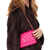 Chanel Pink Caviar Leather Wallet On Chain Bag