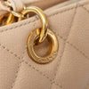 Chanel Beige Caviar Leather Petite Timeless Shopper Tote Bag