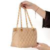 Chanel Beige Caviar Leather Petite Timeless Shopper Tote Bag