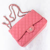 Chanel Pink Leather Jumbo Classic Double Flap Bag