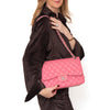 Chanel Pink Leather Jumbo Classic Double Flap Bag