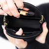 Chanel 24A Kelly Mini Nano Black Velvet Bag