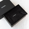 Chanel 24A Kelly Mini Nano Black Velvet Bag