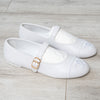 Chanel Off White Ballet Flats