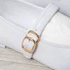 Chanel Off White Ballet Flats