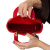 Christian Dior Lady Dior Red Leather Small Bag