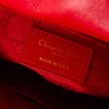 Christian Dior Lady Dior Red Leather Small Bag