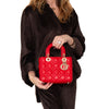 Christian Dior Lady Dior Red Leather Small Bag