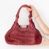 Cole Haan Genevieve Red Leather Shoulder Bag