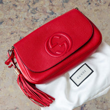  Gucci  Soho Red Leather Crossbody Bag