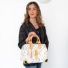 Louis Vuitton X Takashi Murakami Multicolore White Speedy 30 Bag