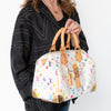 Louis Vuitton X Takashi Murakami Multicolore White Speedy 30 Bag