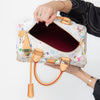 Louis Vuitton X Takashi Murakami Multicolore White Speedy 30 Bag