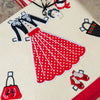 Lulu Guinness Paper Doll Raffia Tote Bag
