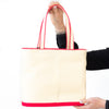 Lulu Guinness Paper Doll Raffia Tote Bag