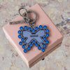 Miu Miu Blue Bow Keyring