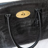 Mulberry Black Bayswater Heritage Mock Croc Leather Bag