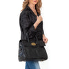 Mulberry Black Bayswater Heritage Mock Croc Leather Bag