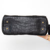 Mulberry Black Bayswater Heritage Mock Croc Leather Bag
