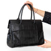 Mulberry Black Bayswater Heritage Mock Croc Leather Bag