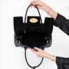 Mulberry Black Bayswater Heritage Mock Croc Leather Bag